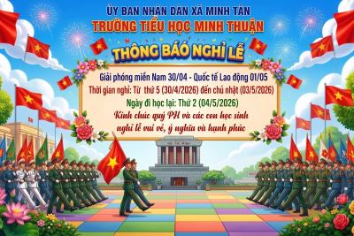 THÔNG BÁO LỊCH NGHỈ LỄ GIẢI PHÓNG MIỀN NAM 30/04 VÀ QUỐC TẾ LAO ĐỘNG 01/05 🚩
