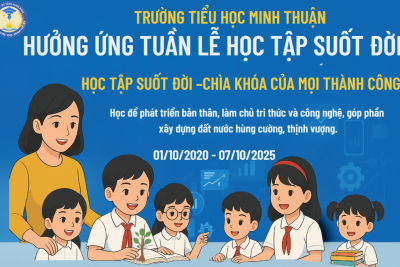 TRƯỜNG TIỂU HỌC MINH THUẬN HƯỞNG ỨNG TUẦN LỄ HỌC TẬP SUỐT ĐỜI 2025