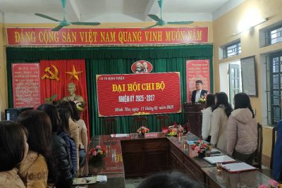 ĐẠI HỘI CHI BỘ TRƯỜNG TIỂU HỌC XÃ MINH THUẬN NHIỆM KỲ 2025 – 2027