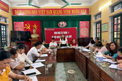 HỌP CHI BỘ THÁNG 4 VÀ HỘI NGHỊ TẬP THỂ LÃNH ĐẠO MỞ RỘNG